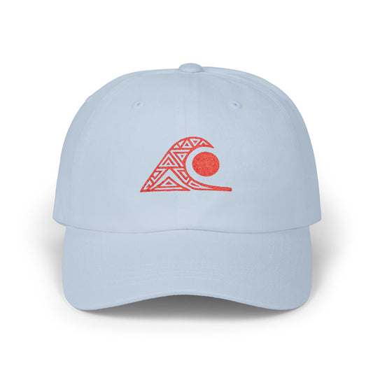 FULOVEK - Tribal Classic Dad Cap with Wave Design, Casual Baseball Hat, Gift for Beach Lovers, Summer Accessory, Trendy Stylish Cap, Tribal