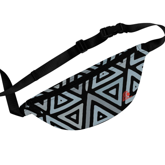 FULOVEK - Stylish Geometric Fanny Pack, Trendy Hip Bag for Festivals, Travel, Concerts, Unisex Accessory