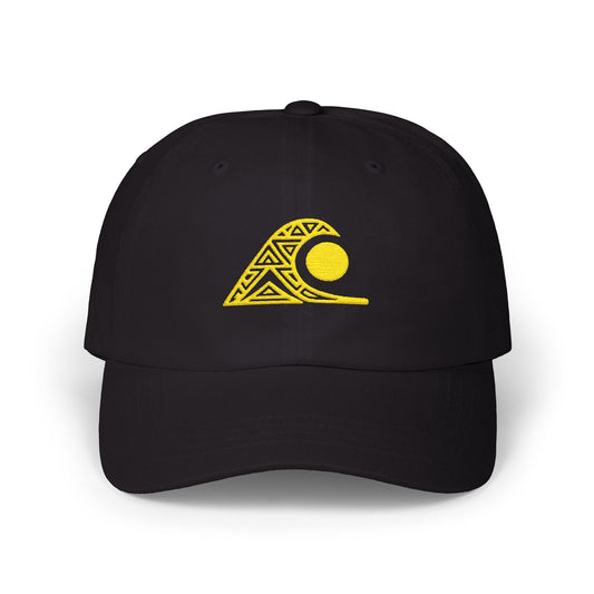 FULOVEK - Tribal Classic Dad Cap with Wave Design, Casual Baseball Hat, Gift for Beach Lovers, Summer Accessory, Trendy Stylish Cap, Tribal