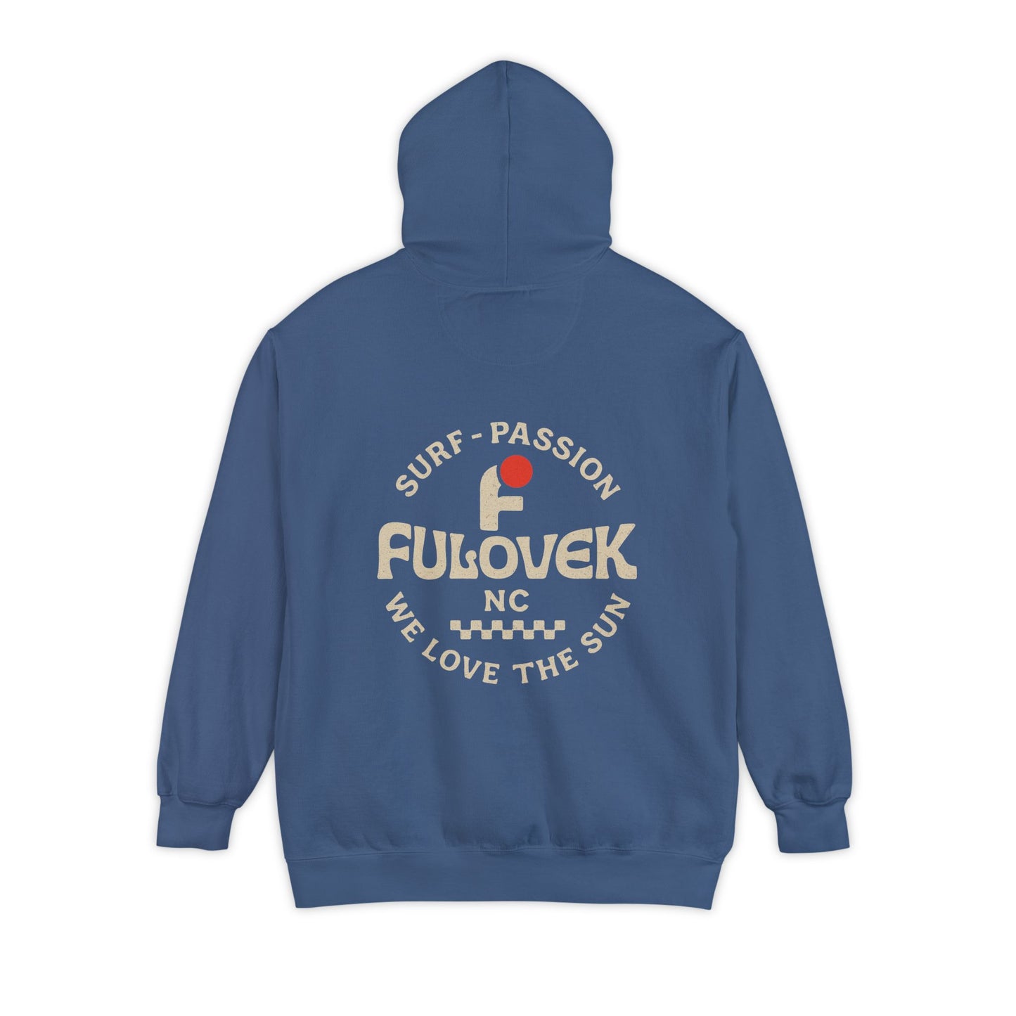 FULOVEK - Surf-Inspired Unisex Hoodie - We Love the Sun - Casual Style, Beach Vibes, Perfect for Gifts, Summer Wear, Adventure Ready