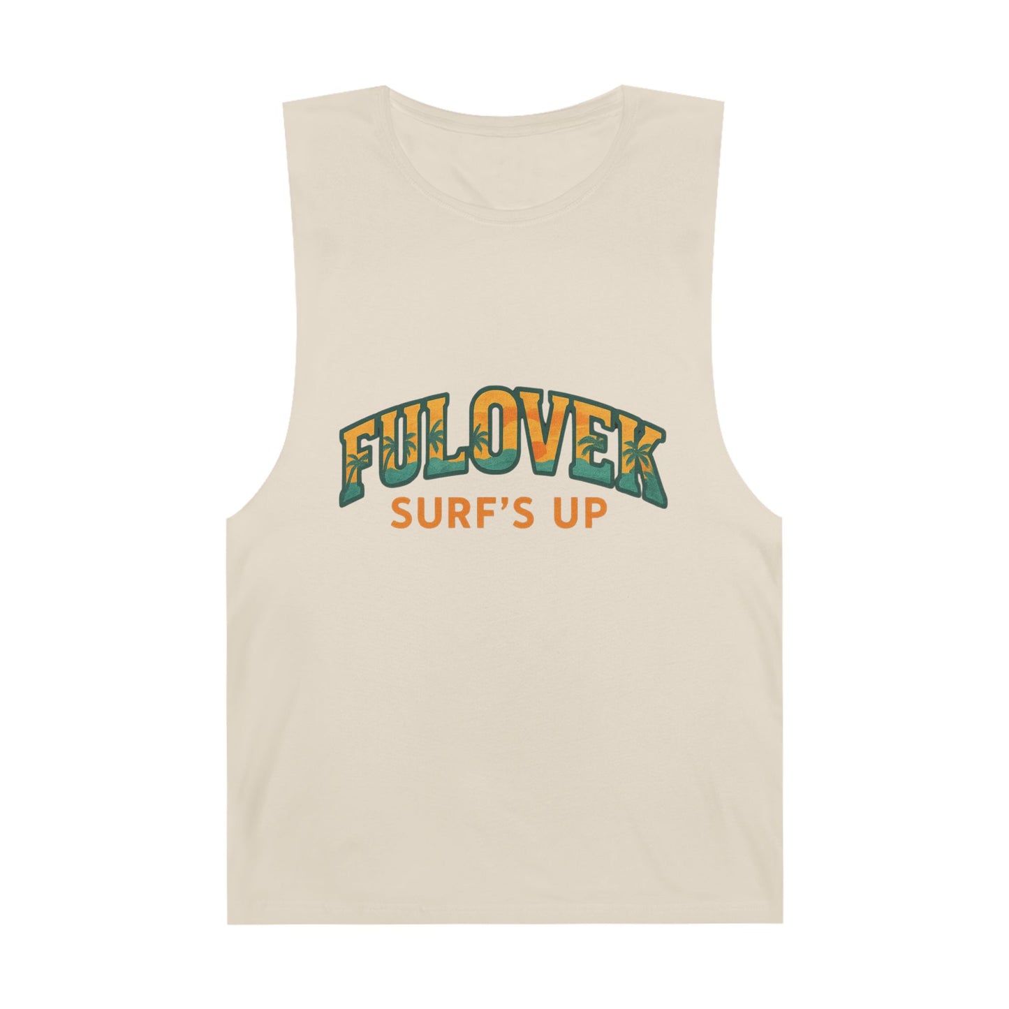 FULOVEK - Unisex Surf's Up Tank Top - Relaxed Casual Style for Beach Lovers