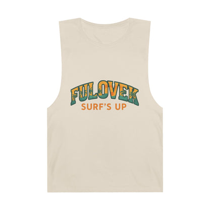 FULOVEK - Unisex Surf's Up Tank Top - Relaxed Casual Style for Beach Lovers
