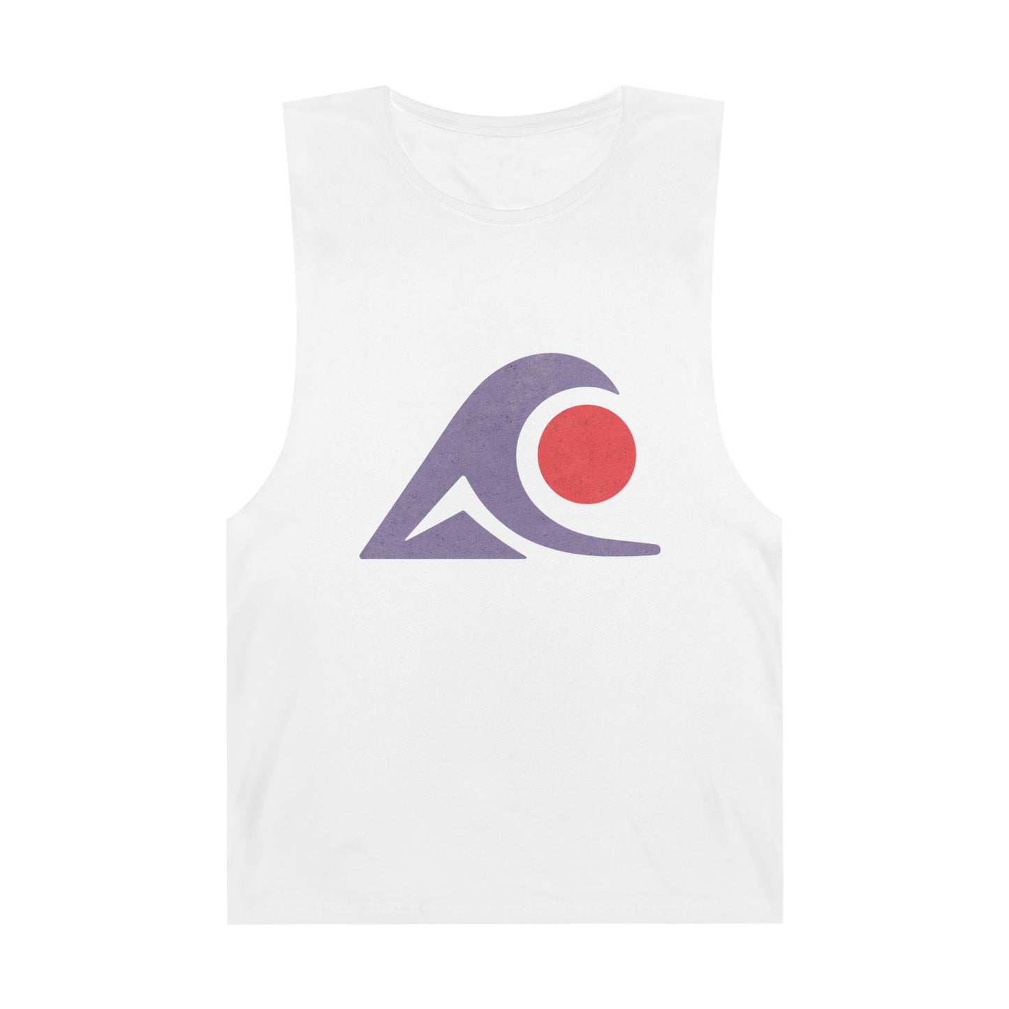 FULOVEK - Unisex Tank Top with Retro Wave Design, Summer Fitness Shirt, Beach Workout Top, Casual Outfit Essential, Gift for Outdoor Lovers