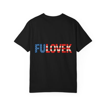 FULOVEK - Patriotic Unisex T-Shirt with Red, White & Blue Design | Casual Apparel for Holidays, Gifts, and Everyday Wear