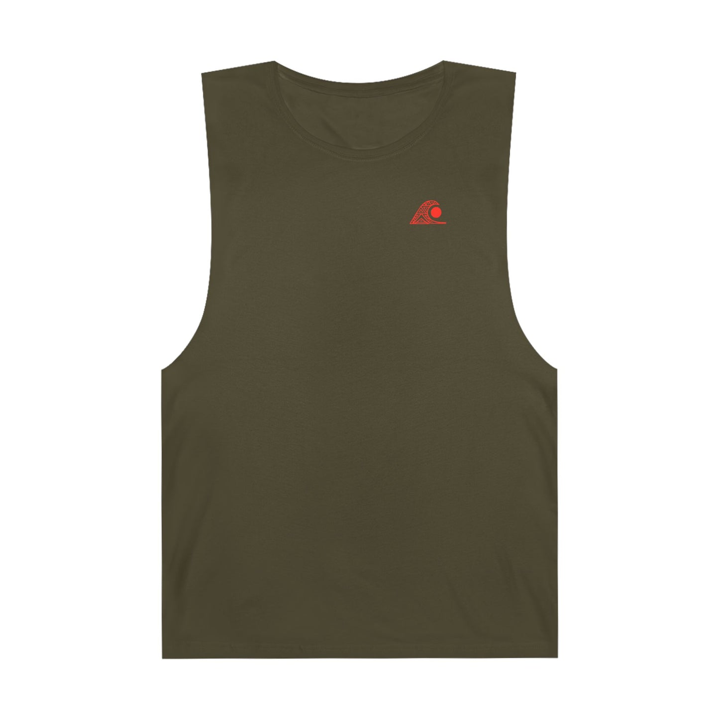 FULOVEK - Unisex Barnard Geometric Tribal RED Tank Top | Casual Summer Wear, Beach Attire, Workout Shirt, Graphic Tee, Gift for Friends