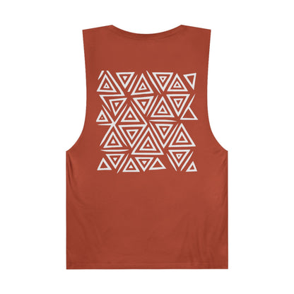 FULOVEK - Unisex Barnard Geometric Tribal Tank Top | Casual Summer Wear, Beach Attire, Workout Shirt, Graphic Tee, Gift for Friends