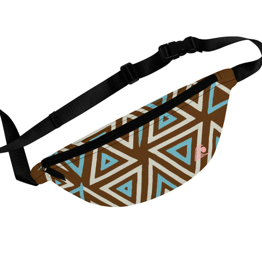 FULOVEK - Stylish Geometric Fanny Pack, Trendy Hip Bag for Festivals, Travel, Concerts, Unisex Accessory