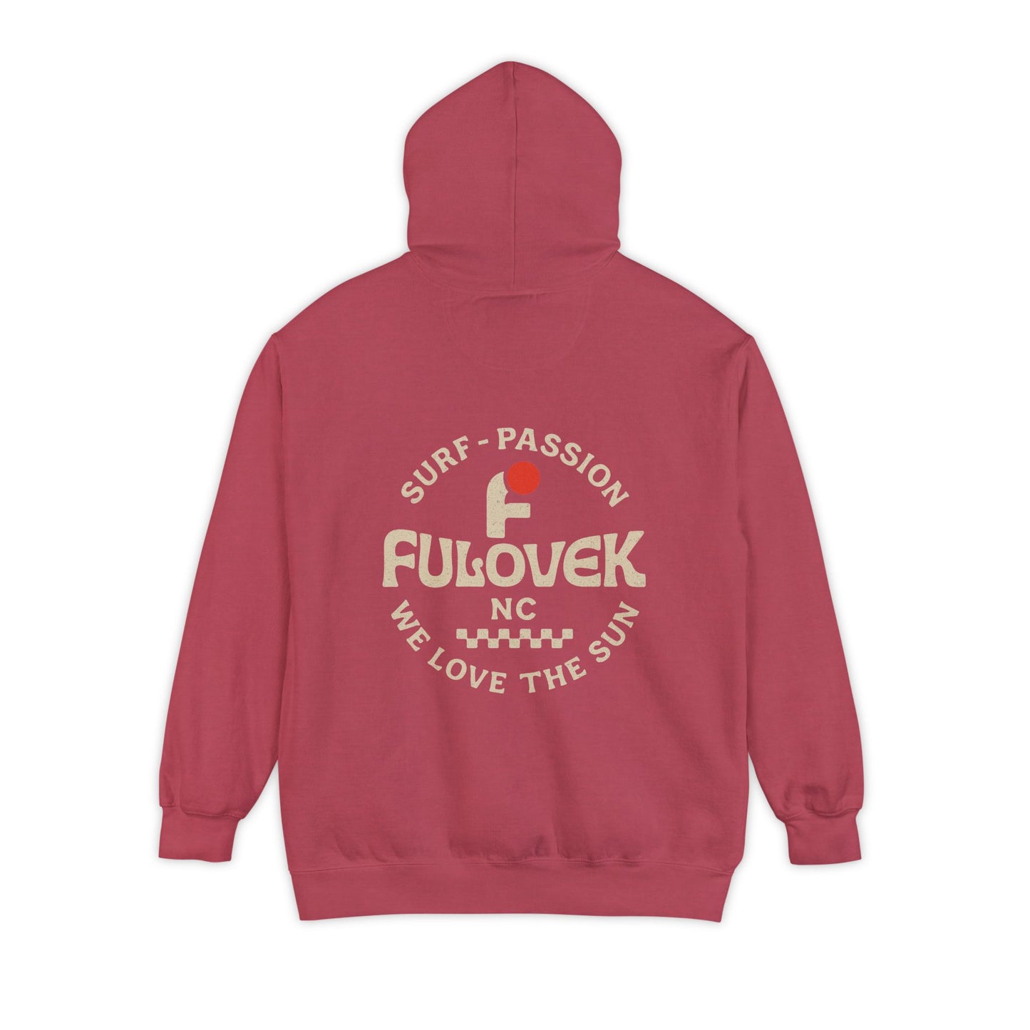 FULOVEK - Surf-Inspired Unisex Hoodie - We Love the Sun - Casual Style, Beach Vibes, Perfect for Gifts, Summer Wear, Adventure Ready