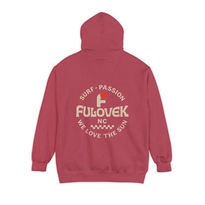 FULOVEK - Surf-Inspired Unisex Hoodie - We Love the Sun - Casual Style, Beach Vibes, Perfect for Gifts, Summer Wear, Adventure Ready