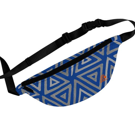 FULOVEK - Stylish Geometric Fanny Pack, Trendy Hip Bag for Festivals, Travel, Concerts, Unisex Accessory