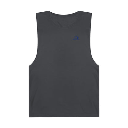 FULOVEK - Unisex Barnard Geometric Tribal DARK BLUE Tank Top | Casual Summer Wear, Beach Attire, Workout Shirt, Graphic Tee, Gift for Friends