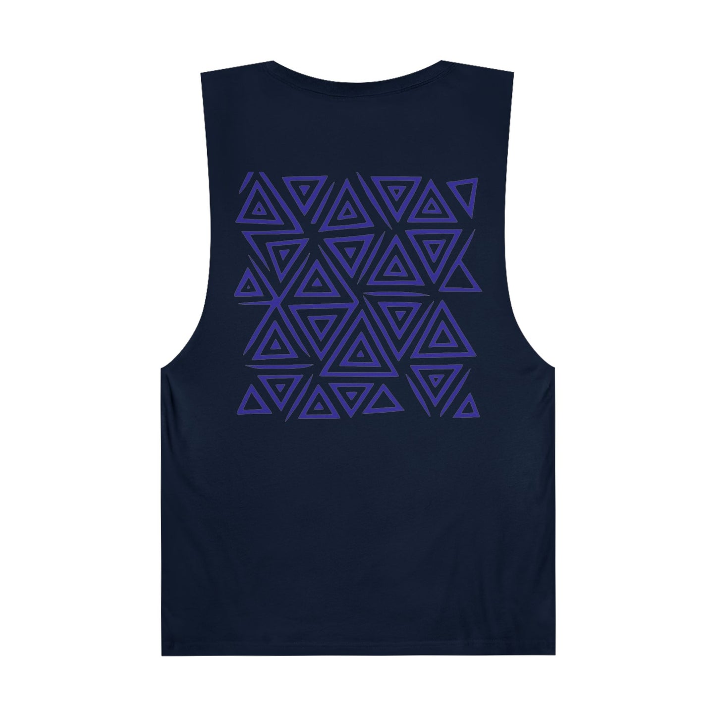 FULOVEK - Unisex Barnard Geometric Tribal PURPLE Tank Top | Casual Summer Wear, Beach Attire, Workout Shirt, Graphic Tee, Gift for Friends