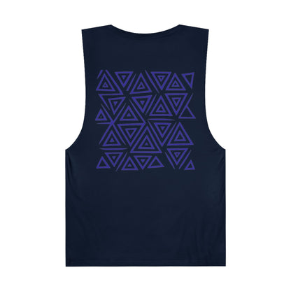 FULOVEK - Unisex Barnard Geometric Tribal PURPLE Tank Top | Casual Summer Wear, Beach Attire, Workout Shirt, Graphic Tee, Gift for Friends
