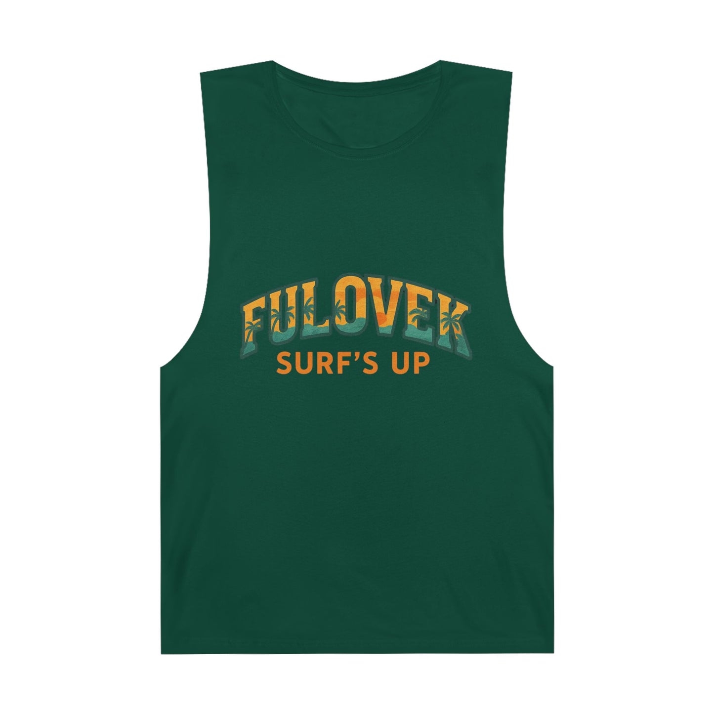 FULOVEK - Unisex Surf's Up Tank Top - Relaxed Casual Style for Beach Lovers