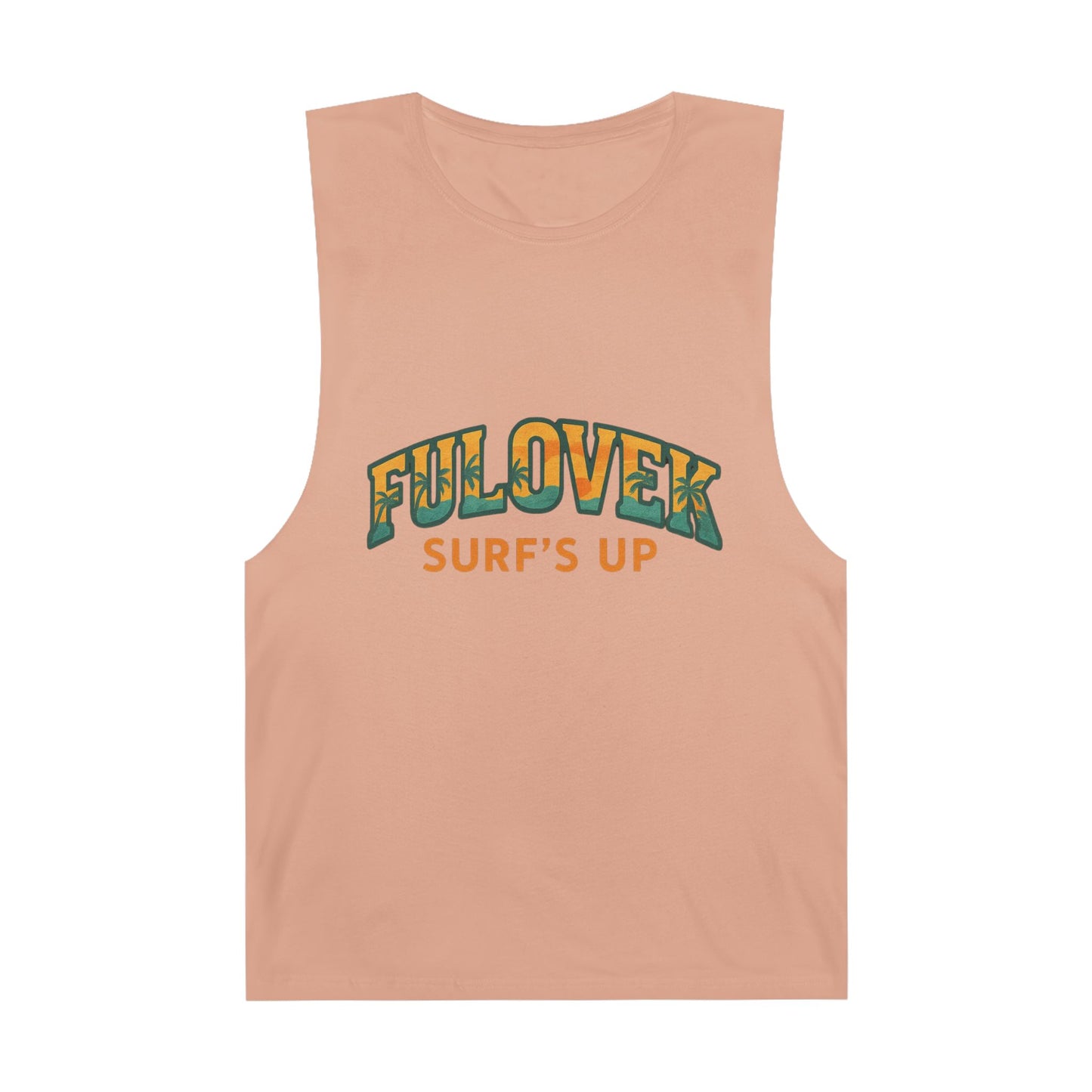 FULOVEK - Unisex Surf's Up Tank Top - Relaxed Casual Style for Beach Lovers