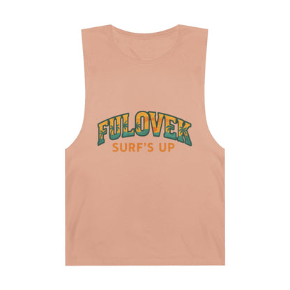 FULOVEK - Unisex Surf's Up Tank Top - Relaxed Casual Style for Beach Lovers