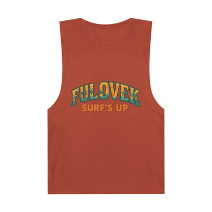 FULOVEK - Unisex Surf's Up Tank Top - Relaxed Casual Style for Beach Lovers