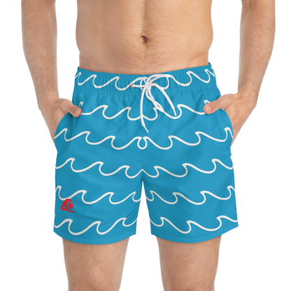 FULOVEK - Vibrant Swim Trunks for Summer Fun, Beachwear, Pool Party Essentials, Perfect for Vacation, Light Purple Design