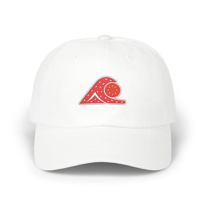 Classic Wave Cap - Beach Lover's Hat, Casual Sun Hat, Summer Accessory, Relaxed Style, Strawberry