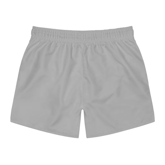 Vibrant Swim Trunks for Summer Fun, Beachwear, Pool Party Essentials, Perfect for Vacation, Light Grey Design