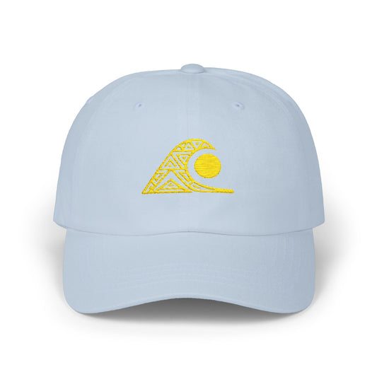 FULOVEK - Tribal Classic Dad Cap with Wave Design, Casual Baseball Hat, Gift for Beach Lovers, Summer Accessory, Trendy Stylish Cap, Tribal