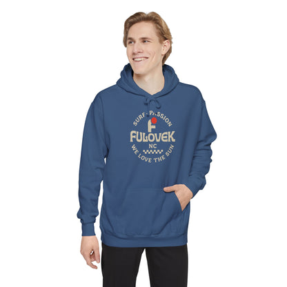 FULOVEK - Surf-Inspired Unisex Hoodie - We Love the Sun - Casual Style, Beach Vibes, Perfect for Gifts, Summer Wear, Adventure Ready