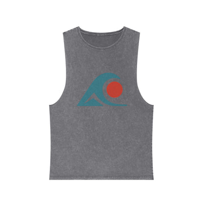 FULOVEK - Unisex Stonewash Graphic Tank Top - Vibrant Retro Wave Design, Summer Beachwear, Casual Layering, Gift for Outdoor Lovers, Trendy [...]