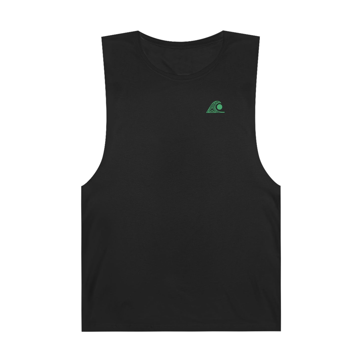 FULOVEK - Unisex Barnard Geometric Tribal GREEN Tank Top | Casual Summer Wear, Beach Attire, Workout Shirt, Graphic Tee, Gift for Friends