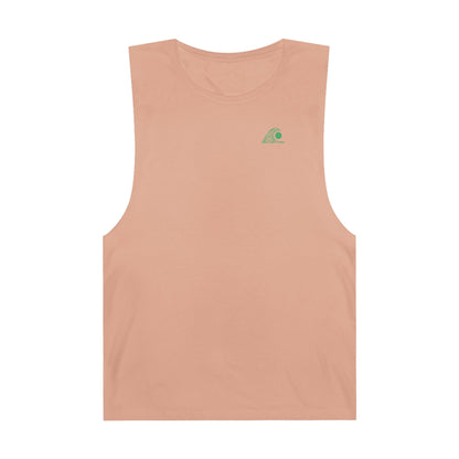 FULOVEK - Unisex Barnard Geometric Tribal GREEN Tank Top | Casual Summer Wear, Beach Attire, Workout Shirt, Graphic Tee, Gift for Friends