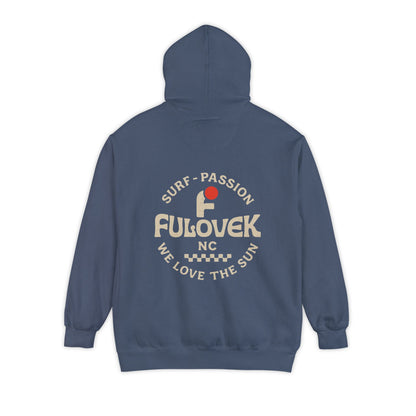 FULOVEK - Surf-Inspired Unisex Hoodie - We Love the Sun - Casual Style, Beach Vibes, Perfect for Gifts, Summer Wear, Adventure Ready