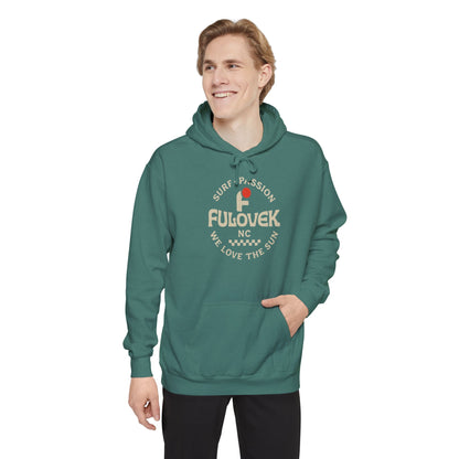 FULOVEK - Surf-Inspired Unisex Hoodie - We Love the Sun - Casual Style, Beach Vibes, Perfect for Gifts, Summer Wear, Adventure Ready