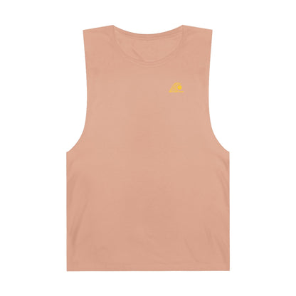 FULOVEK - Unisex Barnard Geometric Tribal YELLOW Tank Top | Casual Summer Wear, Beach Attire, Workout Shirt, Graphic Tee, Gift for Friends