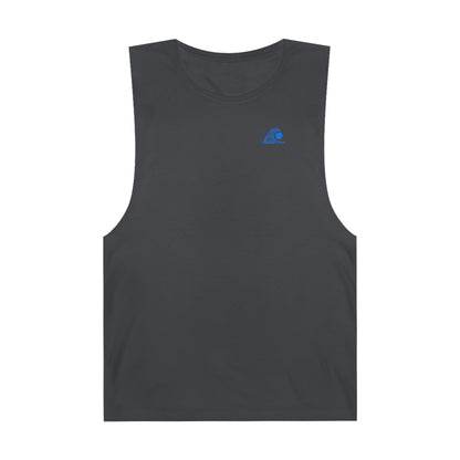 FULOVEK - Unisex Barnard Geometric Tribal BLUE Tank Top | Casual Summer Wear, Beach Attire, Workout Shirt, Graphic Tee, Gift for Friends