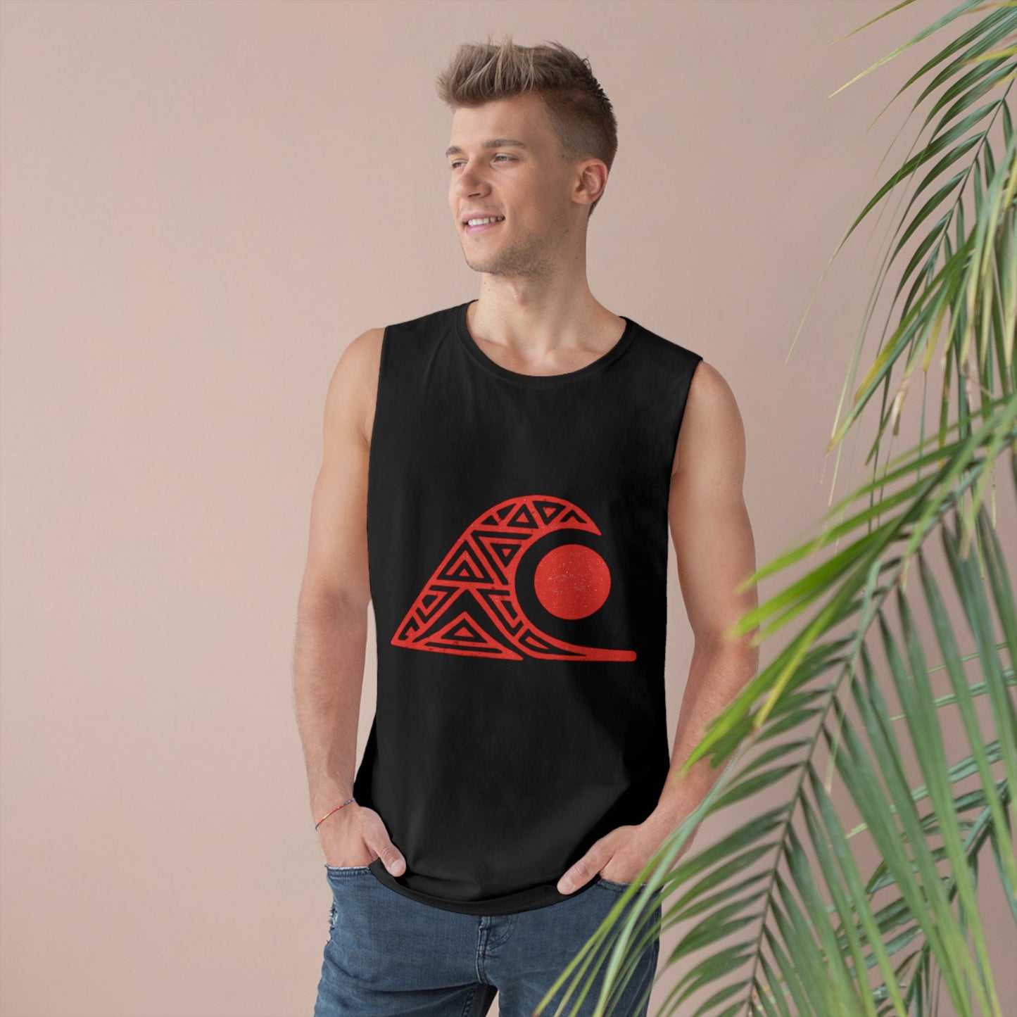 FULOVEK - Unisex Tank Top with Tribal Spirit Design – Bold Summer Statement, Adventure-Ready Top, Ethnic-Inspired Streetwear, Perfect Gift for Free Spirits