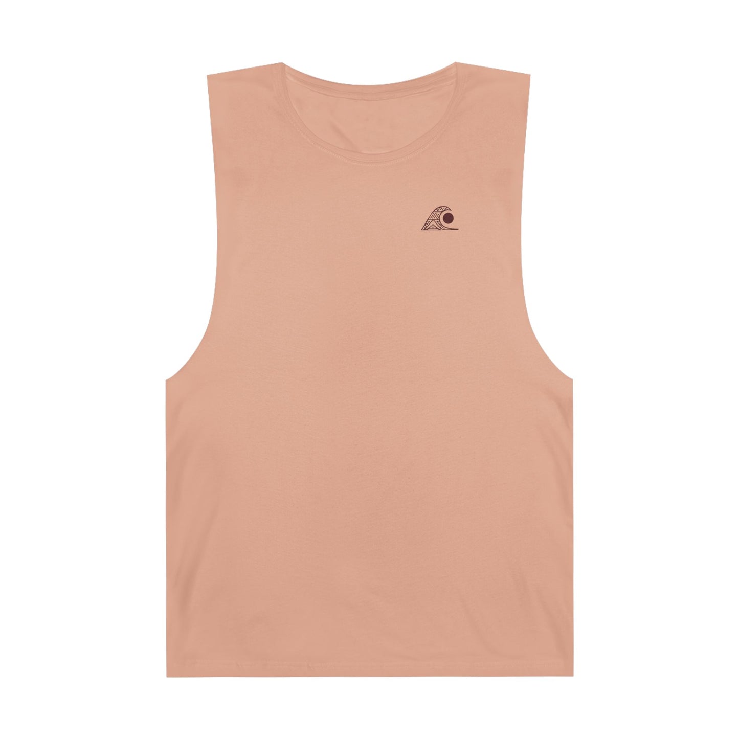 FULOVEK - Unisex Barnard Geometric Tribal BROWN Tank Top | Casual Summer Wear, Beach Attire, Workout Shirt, Graphic Tee, Gift for Friends