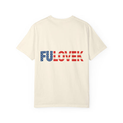 FULOVEK - Patriotic Unisex T-Shirt with Red, White & Blue Design | Casual Apparel for Holidays, Gifts, and Everyday Wear