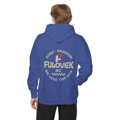 FULOVEK - Surf-Inspired Unisex Hoodie - We Love the Sun - Casual Style, Beach Vibes, Perfect for Gifts, Summer Wear, Adventure Ready