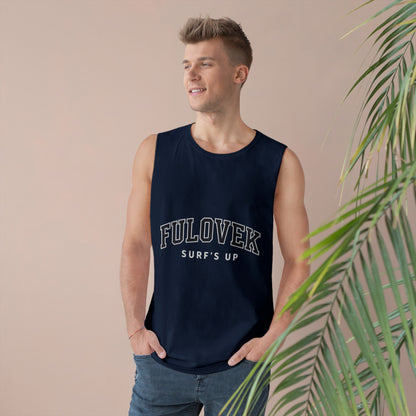 FULOVEK - Unisex Surf's Up Tank Top - Relaxed Casual Style for Beach Lovers