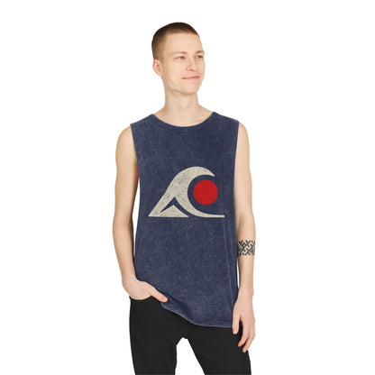 FULOVEK - Unisex Stonewash Graphic Tank Top - Vibrant Retro Wave Design, Summer Beachwear, Casual Layering, Gift for Outdoor Lovers, Trendy [...]