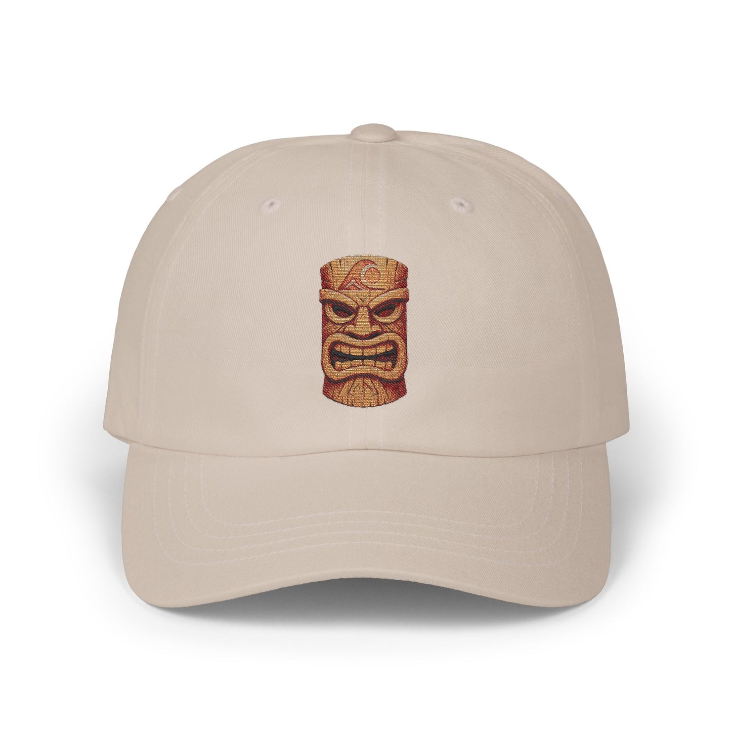 FULOVEK - Classic Tiki Dad Cap, Casual Summer Hat, Beach Vacation Accessory, Unique Gift for Dads, Trendy Cap for Outdoor Events