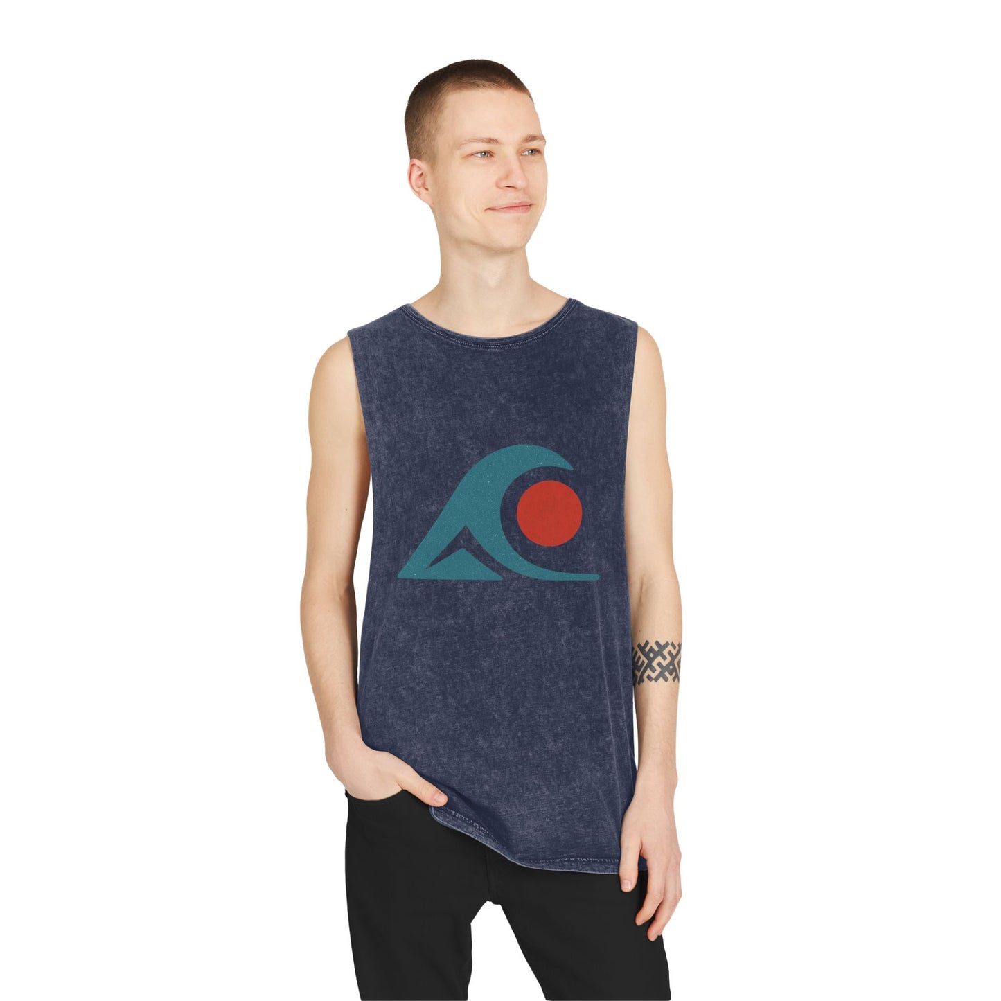 FULOVEK - Unisex Stonewash Graphic Tank Top - Vibrant Retro Wave Design, Summer Beachwear, Casual Layering, Gift for Outdoor Lovers, Trendy [...]